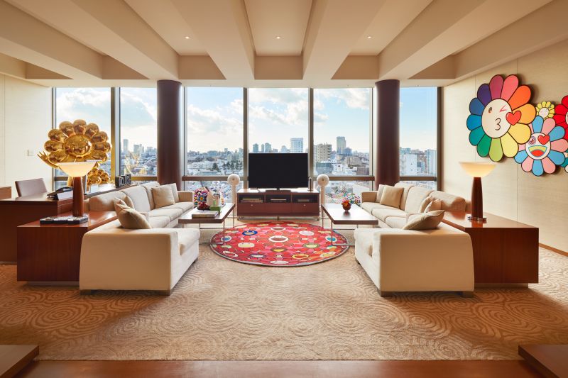 phòng khách sạn phong cách Takashi Murakami tại Grand Hyatt